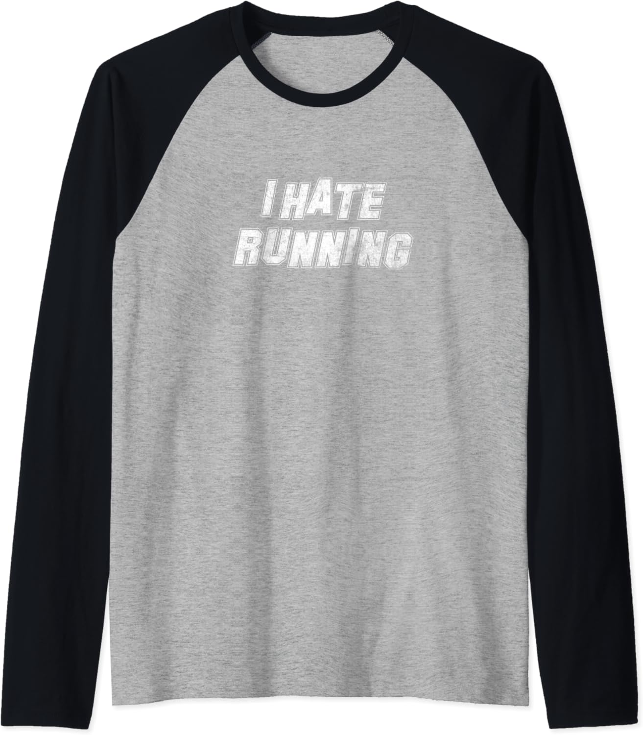 I Hate Running Shirt Funny Running Shirt Gift Raglan